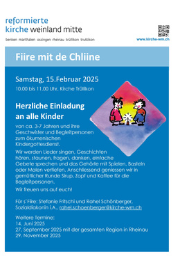 Flyer "Fiire mit de Chliine"