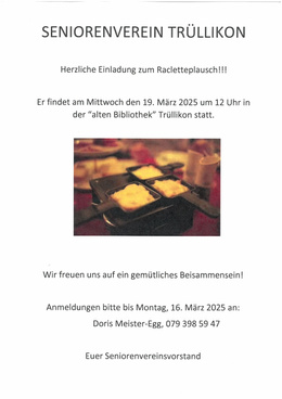 Flyer Racletteplausch